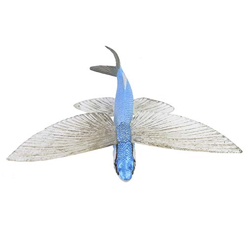 SUNGOOYUE Miniatur-Tiermodell-Spielzeug, Massiver Kunststoff-Fliegender-Fisch-Figur Ozean-Tiermodell-Kind-Kind-Lernspielzeug von SUNGOOYUE