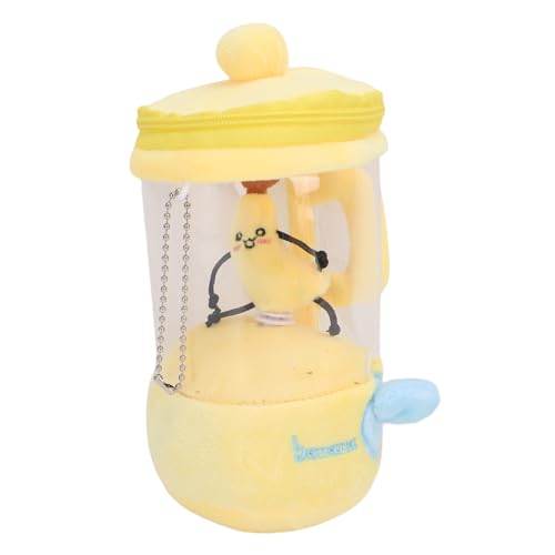 SUNGOOYUE Plüschspielzeug, Niedlicher Saftmixer Gefülltes Weich -Cartoon -Spielzeug Anhänger Kordelschnur Rotierende Plüschschlüssel für Kinderzimmerbag Dekoration (Banane) von SUNGOOYUE