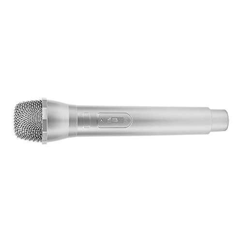 SUNGOOYUE Prop -Mikrofon für Karaoke -Tanzshows, Switch Design Plastic Prop Mic für Kinderreden, Kinderspielzeug (SILVER) von SUNGOOYUE
