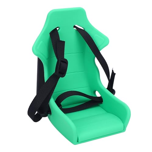 SUNGOOYUE Puppenbahn -Sitz vor Frontpuppenträger Puppenstuhl Verstellbares Gurt Passt zu Kleinen Klappbikes mit Leichten Kunststoff für Puppen Bis zu 18 Zoll (Green) von SUNGOOYUE