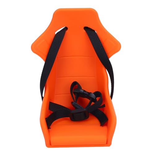 SUNGOOYUE Puppenbahn -Sitz vor Frontpuppenträger Puppenstuhl Verstellbares Gurt Passt zu Kleinen Klappbikes mit Leichten Kunststoff für Puppen Bis zu 18 Zoll (ORANGE) von SUNGOOYUE