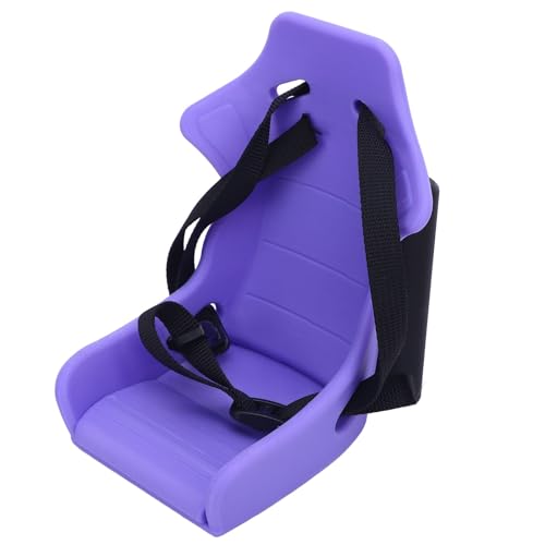 SUNGOOYUE Puppenbahn -Sitz vor Frontpuppenträger Puppenstuhl Verstellbares Gurt Passt zu Kleinen Klappbikes mit Leichten Kunststoff für Puppen Bis zu 18 Zoll (Purple) von SUNGOOYUE