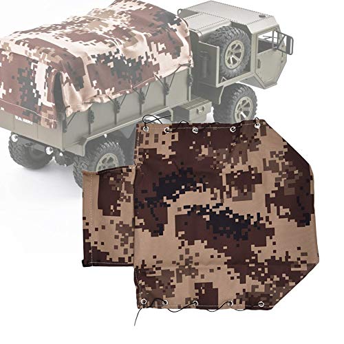 RC-Armee-LKW-Zelt mit 6 Aluminiumstangen, Stoff-Aluminium-Material, Leinwand-Dekoration, Modellauto-Zubehör für WW-Militär-Sechsrad-LKW, Kompatibel mit FY004 DIY-Design RC-Armee-LKW-Zelt mit 6 Aluminiumstangen, Stoff-Aluminium-Material, Leinwand-Dekoration, Modellauto-Zubehör für WW-Militär-Sechsrad-LKW, Kompatibel mit FY004 DIY-Design von SUNGOOYUE