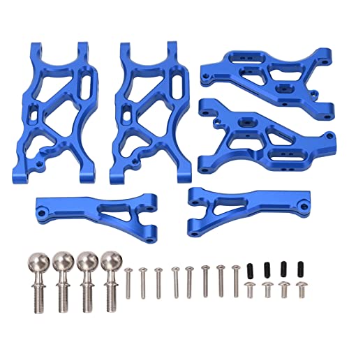 SUNGOOYUE RC-Aufhängungsarm-Set, Hochfeste Aluminiumlegierung, Vordere Hintere Schwinge mit Kugelkopf für ARRMA 1/7 Limitless Infraction 6S Typhon 6S 1/8 RC-Auto(Blau) von SUNGOOYUE