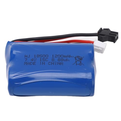 SUNGOOYUE RC Auto LiPo Akku, 7,4V 1200mAh 8,88Wh Ferngesteuerter Auto Lithium Akku mit SM 2P Stecker für RC Raupenwagen SUNGOOYUE RC Auto LiPo Akku, 7,4V 1200mAh 8,88Wh Ferngesteuerter Auto Lithium Akku mit SM 2P Stecker für RC Raupenwagen von SUNGOOYUE