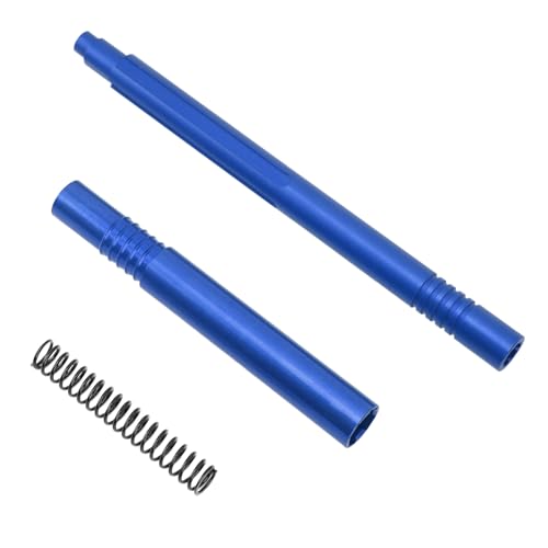 SUNGOOYUE RC Center Antriebswellen, 2pcs Aluminiumlegierung RC -Antriebsachsen mit Federanpassung für Arrma Typhon Senton 1/10 LKW -Auto (rot (Blue) von SUNGOOYUE