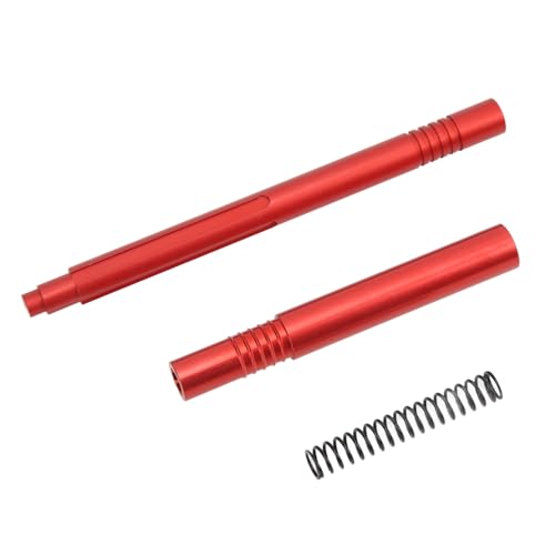 SUNGOOYUE RC Center Antriebswellen, 2pcs Aluminiumlegierung RC -Antriebsachsen mit Federanpassung für Arrma Typhon Senton 1/10 LKW -Auto (rot (Rot) von SUNGOOYUE