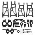 SUNGOOYUE RC-Metall-Upgrade-Teile-Kit, Aluminiumlegierung, Hochfester Querlenker-Lenkbaugruppensatz FüR ZD Racing DBX 10 1/10 (Schwarz) von SUNGOOYUE