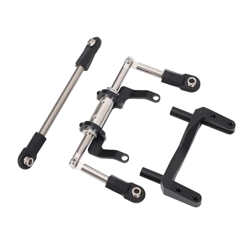 SUNGOOYUE RC -Servo -Halterung mit Hydraulischer Lenkverbindungs ​​-Set, Einstellbare Lenkverbindung für 1:10 SCX10 Fernbedienungsauto (Black) von SUNGOOYUE