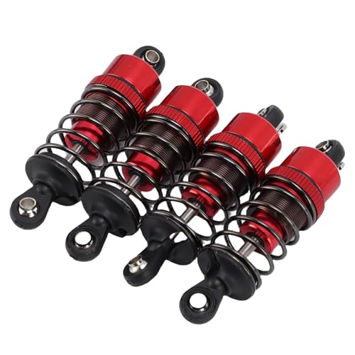 SUNGOOYUE RC -Stoßdämpfer Aluminium -Legierungsöl Gefüllt, 4pcs Hydraulikschockdämpfer für 1/10 Skala -Off -Straße RC -Auto Eingestellt (Rot) von SUNGOOYUE