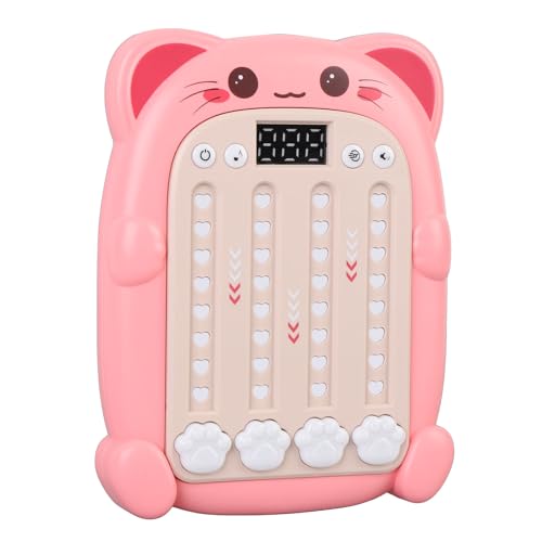 SUNGOOYUE Rhythm Game Machine Electronic Rhythmus Spielzeug Puzzle Pressspiel für mit 3 Geschwindigkeitsniveaus. Verstellbare Schwierigkeit Verbessert das Denken Koordination und Teamwork (PINK) von SUNGOOYUE