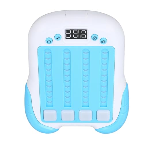 SUNGOOYUE Rhythmus-Spielkonsole Handheld Rhythmus-Musikspiel mit Light-up-Tasten für die Musikalische Entwicklung von Kindern und Interaktives Spiel (Blue) von SUNGOOYUE