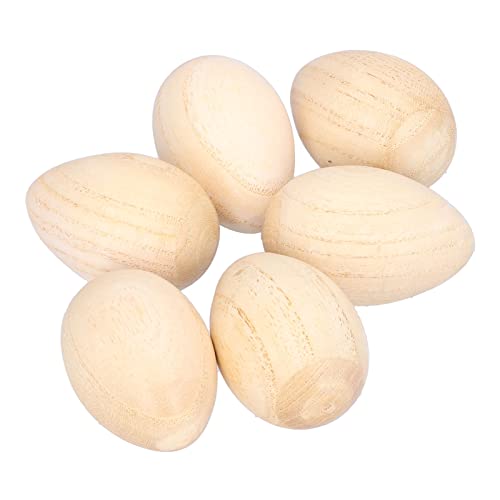 SUNGOOYUE Safe Holzschüttler Mellow Sound Instrument für Kleinkindclubs, 6 Packholz -Eierschüttler für Gruppen von SUNGOOYUE