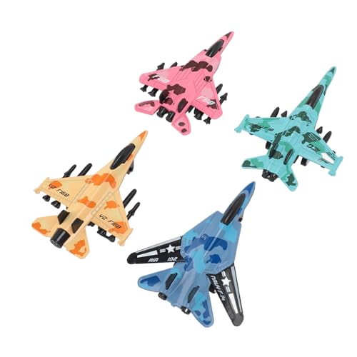 SUNGOOYUE Sammel -Kampfflugzeug -Spielzeugset für Sammelkampfflugzeuge, 4PCS Legierungs Jet Kämpfer Modelle mit Aufregendem Propeller Design, für die Spielzeit von Kindern (Yellow) von SUNGOOYUE