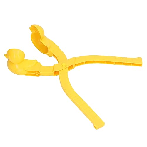 SUNGOOYUE Schneeballhersteller, Entenform Bequemer Schneeballclip Schneeschlitten mit Griffplüschkissen für Erwachsene von SUNGOOYUE