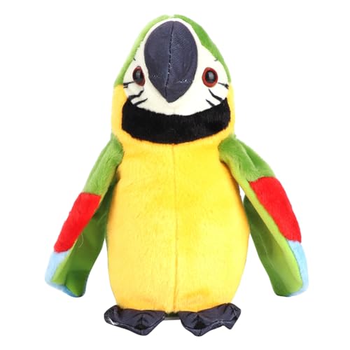 SUNGOOYUE Schönes Plüsch -Papageienspielzeug, Wiederholen Sie Jede Sprache, für Lernen und Spaß Haben (Green) von SUNGOOYUE