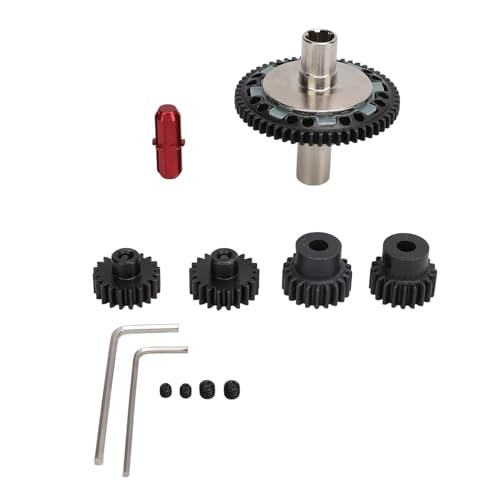 SUNGOOYUE Set von Zahnrädern für RC Precision Fit Tropfen in Hindu Steel 57T für Arma Big Rock 1/10 Auto RC (Rot) von SUNGOOYUE