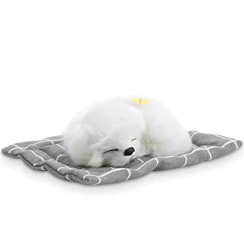 SUNGOOYUE Simulation Animal Doll Plüsch Schlafende Hunde Gefülltes Spielzeug mit Klang, Tolles für Freunde und Familie, Bestehend aus Plüsch und Baumwolle (Schlafender Hund mit Aller weißen Gingham SUNGOOYUE Simulation Animal Doll Plüsch Schlafende Hunde Gefülltes Spielzeug mit Klang, Tolles für Freunde und Familie, Bestehend aus Plüsch und Baumwolle (Schlafender Hund mit Aller weißen Gingham von SUNGOOYUE