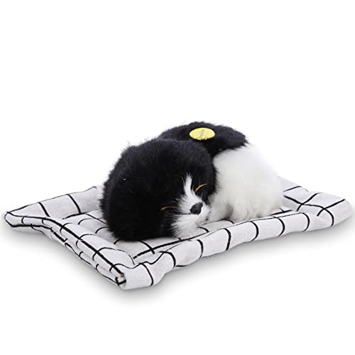 SUNGOOYUE Simulation Animal Doll Plüsch Schlafende Hunde Gefülltes Spielzeug mit Klang, Tolles für Freunde und Familie, Bestehend aus Plüsch und Baumwolle (Schlafender Hund mit schwarz -weißer SUNGOOYUE Simulation Animal Doll Plüsch Schlafende Hunde Gefülltes Spielzeug mit Klang, Tolles für Freunde und Familie, Bestehend aus Plüsch und Baumwolle (Schlafender Hund mit schwarz -weißer von SUNGOOYUE