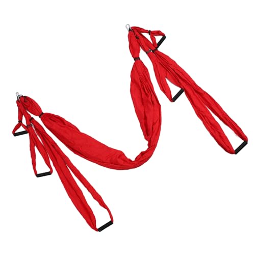 SUNGOOYUE Starkes Aerial -Yoga -Swing Kit Einzigartige Design Yoga Hängematte für Anti Schwerkraft Schlinge Polyester Baumwolle Geeignet für Alle Ebenen (Rot) von SUNGOOYUE