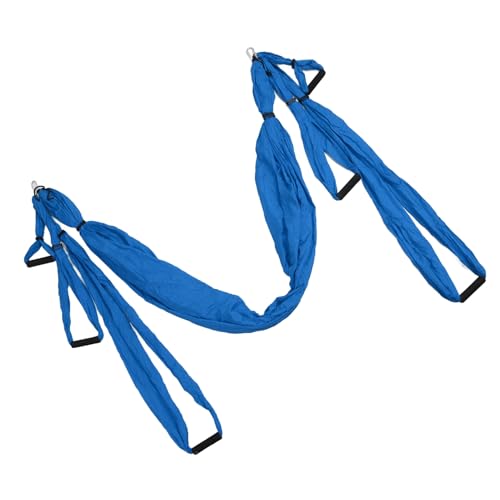 SUNGOOYUE Starkes Aerial -Yoga -Swing Kit Einzigartige Design Yoga Hängematte für Anti Schwerkraft Schlinge Polyester Baumwolle Geeignet für Alle Ebenen (Tiefes Blau) von SUNGOOYUE