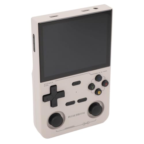SUNGOOYUE Tragbare Tragbare Spielkonsole mit 3,5 -Zoll -IPS Farbbildschirm und 3D Doppel Joystick für 8 Stunden Reisespiele (White) von SUNGOOYUE