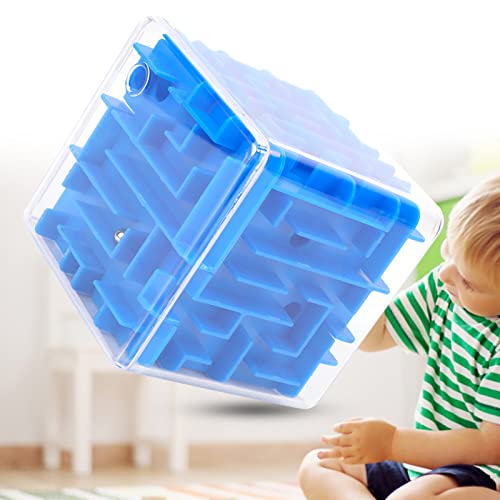 SUNGOOYUE Umweltfreundliches Kubisches Labyrinth Spielzeug Buntes Puzzlespiel für Bildungslernen für (Blue) von SUNGOOYUE