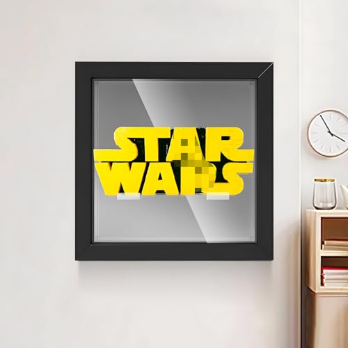 Display Wandboard Wandhalterung für LE-GO 75407 Star Warss Kompatibel mit Le-go Hook Bracket Wall Mountable Geschenkideen Dekoration (kein Modell) (schwarzer Rahmen) von SUNHON