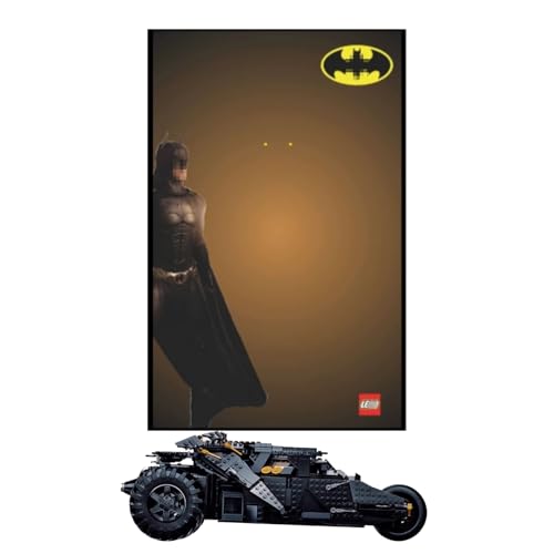Display Wandboard Wandhalterung für LE-GO 76240 Batmobiile Tumbller Kompatibel mit Le-go Auto Haken Halterung Wandmontage Geschenkideen Dekoration (kein Modell) Größe:50x80cm (A) von SUNHON