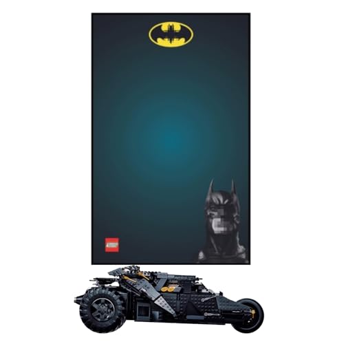 Display Wandboard Wandhalterung für LE-GO 76240 Batmobiile Tumbller Kompatibel mit Le-go Auto Haken Halterung Wandmontage Geschenkideen Dekoration (kein Modell) Größe:50x80cm (C) von SUNHON