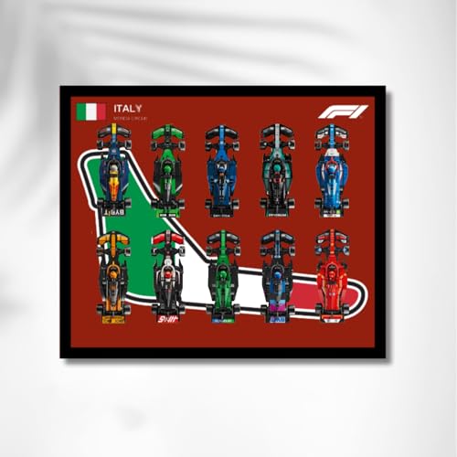 Display Wandboard Wandhalterung für LE-GO 77242 77243 77244 77245 Kompatibel mit Le-go Auto Haken Halterung Wandmontage Geschenkideen Dekoration (Kein Modell) (Italien) von SUNHON