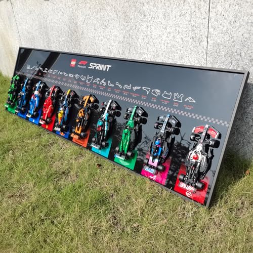 Display Wandboard Wandhalterung für LE-GO Speed F-1 10-in-1 77242 77243 77244 77245 77249 77250 77251 Kompatibel mit Le-go Auto Haken Halterung Wandmontage Geschenkideen Dekoration (kein Modell) von SUNHON