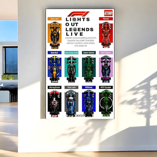 Display Wandhalterung für LE-GO 77242 77243 77244 77245, kompatibel mit Le-go Auto-Hakenhalterung, Wandmontage, Geschenkideen, Dekoration, Größe: 50 x 80 cm (ohne Modell) von SUNHON