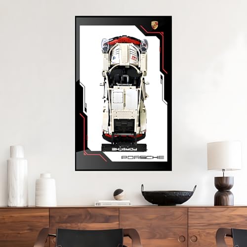 Figuren Display Wandhalterung für LE-GO für 42096 Porscche 911 R-S-R Wandmontagebrett Haken Halterung montierbare Dekoration (kein Modell) (A) von SUNHON