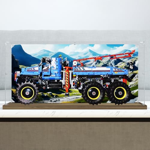 Figures Display Box for LE-GO for 42070 6x6 All Terraiin Tow Trucck Acrylic Storage Box Dustproof Transparent Box Custom Display Case Storage Box (No Model) von SUNHON