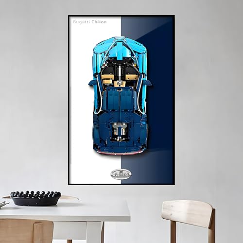 Figures Display Wandhalterung für LE-GO für 42083 Techniic Bugaatti Chiroon Wall Mounting Board Hook Bracket Mountable Decoration (No Model) (C) von SUNHON