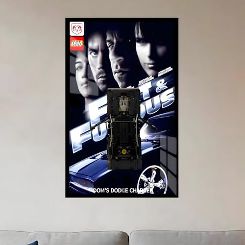 Figures Display Wandhalterung für LE-GO für 42111 Do-m's Dodgge Chargeer Wall Mounting Board Hook Bracket Mountable Decoration (No Model) (A) von SUNHON