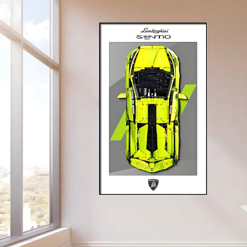 Figures Display Wandhalterung für LE-GO für 42115 Lamborghiini SIiAN Wandmontagebrett Haken Halterung montierbare Dekoration (kein Modell) (C) von SUNHON