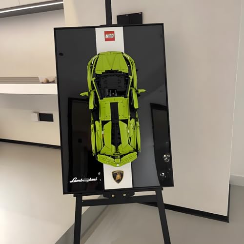 Figures Display Wandhalterung für LE-GO für 42115 Lamborghiini SIiAN Wandmontagebrett Haken Halterung montierbare Dekoration (kein Modell) von SUNHON