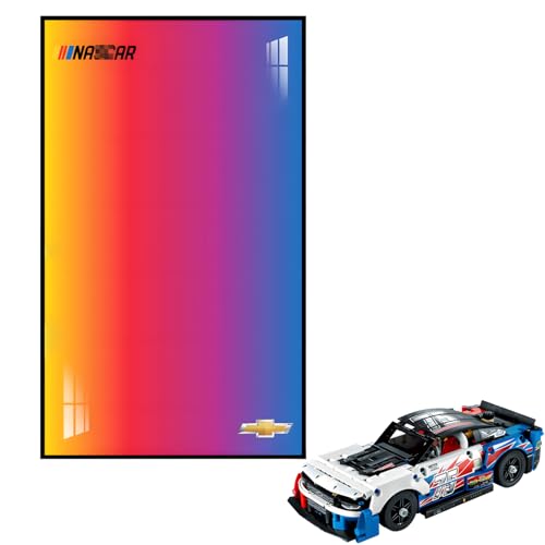 Figures Display Wandhalterung für LE-GO für 42153 Chevrlet ZL 1 1:14 Wandmontage Board Haken Halterung Montierbare Dekoration (kein Modell) (A) von SUNHON