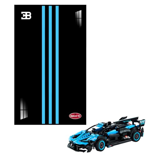 Figures Display Wandhalterung für LE-GO für 42162 Bugattti Boliide 1:14 Wandmontage Board Haken Halterung Montierbar Dekoration (kein Modell) (C) von SUNHON