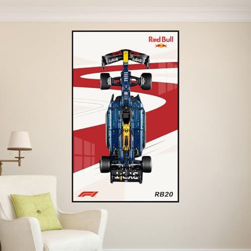 Figures Display Wandhalterung für LE-GO für 42206 Oraclle RB20F1 Racing Wall Mounting Board Hook Bracket Mountable Decoration (No Model) (C) von SUNHON