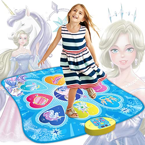 SUNLIN Tanzmatte, Geschenkspielzeug für Mädchen 3 4 5 6 Jahre, Thema Frozen, Tanzmatte mit 7 Modi, 5 Schwierigkeits Stufen, 9 integrierte Musik, Geschenke zum Geburtstag für Kinder von 3-12 Jahren SUNLIN Tanzmatte, Geschenkspielzeug für Mädchen 3 4 5 6 Jahre, Thema Frozen, Tanzmatte mit 7 Modi, 5 Schwierigkeits Stufen, 9 integrierte Musik, Geschenke zum Geburtstag für Kinder von 3-12 Jahren von SUNLIN