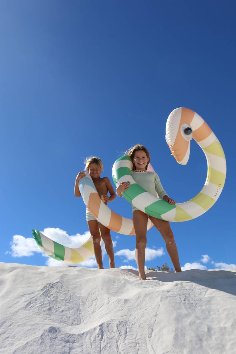 SUNNYLiFE Großes Schwimmendes Spielzeug, Poolside Sorbet Stripe von SUNNYLiFE