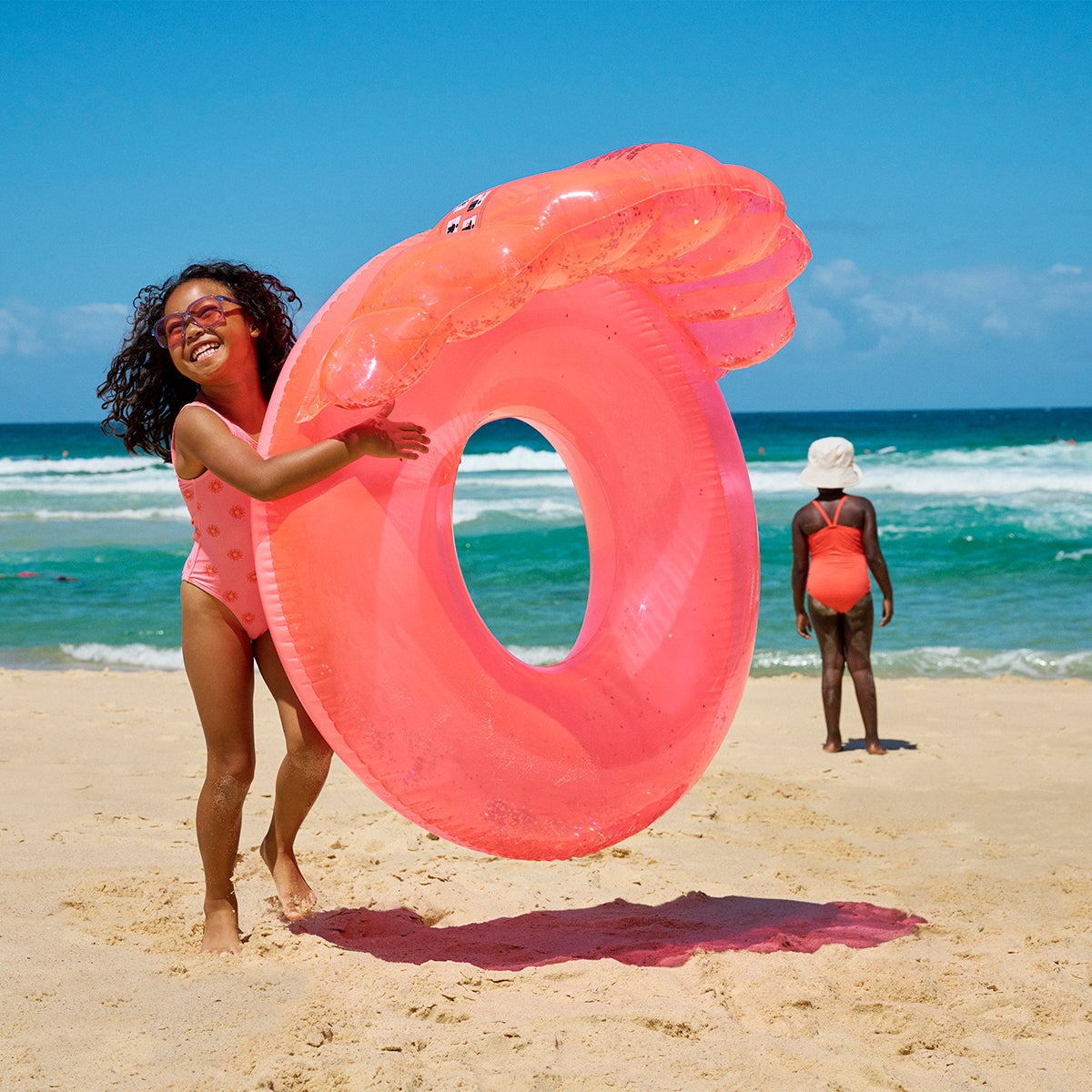 SUNNYLiFE Luxe Schwimmring, Shell Neon Coral SUNNYLiFE Luxe Schwimmring, Shell Neon Coral von SUNNYLiFE