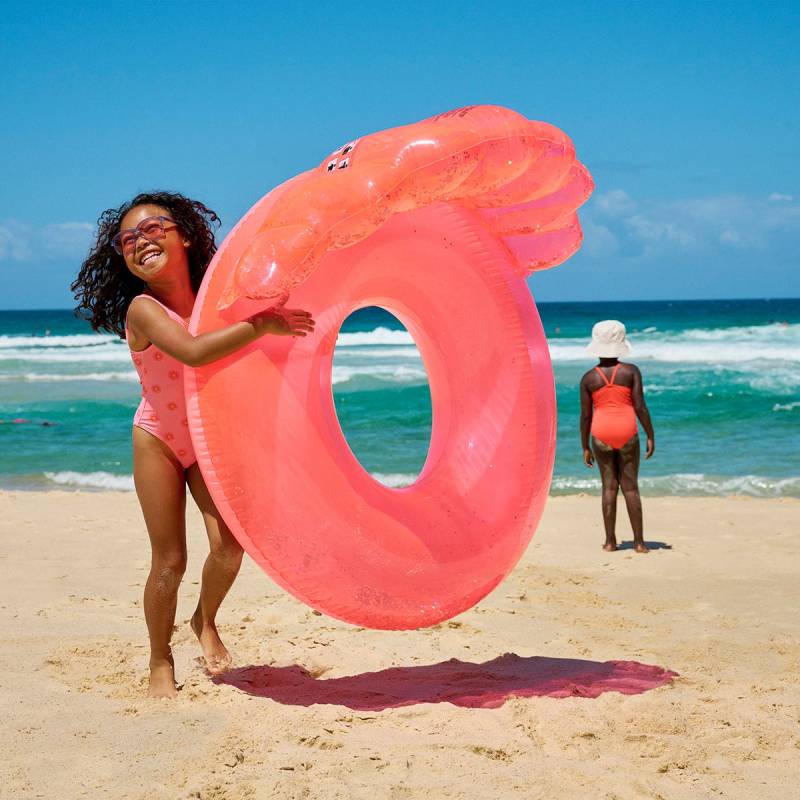 SUNNYLiFE Luxe Schwimmring, Shell Neon Coral von SUNNYLiFE