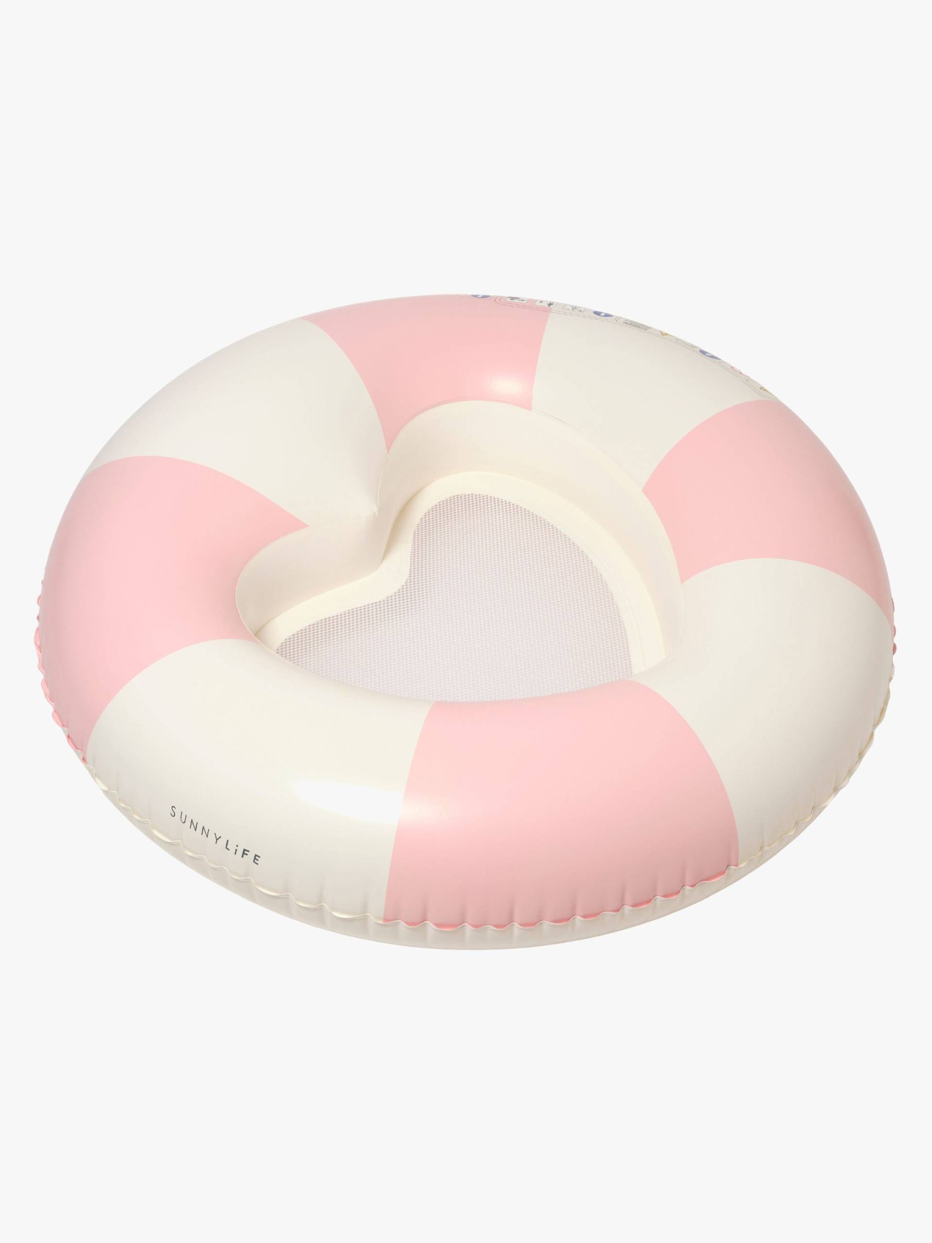 SUNNYLiFE Luxe Schwimmring, Stole My Heart Pink Stripe von SUNNYLiFE