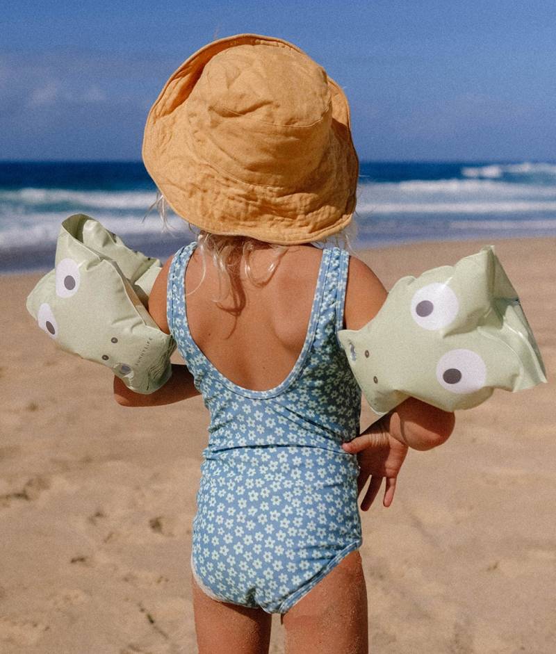SUNNYLiFE Schwimmflügel, Cookie the Croc Light Khaki von SUNNYLiFE
