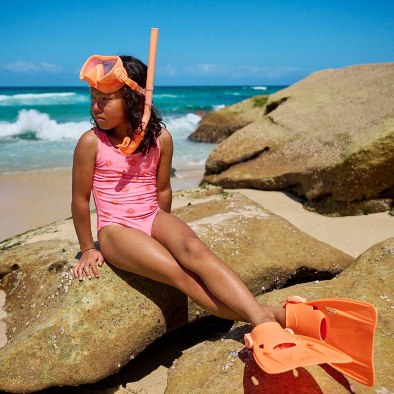SUNNYLiFE Taucherset, Neon Coral Marble von SUNNYLiFE