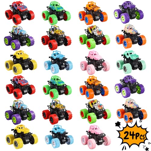 SUNPROUND Monster-Truck-Spielzeug, 24 Stück, Spielzeugautos, große Push-and-Go-Fahrzeuge, für Kinder, Jungen, Mädchen, Geburtstagsgeschenke, Partyzubehör, Klassenzimmerpreise SUNPROUND Monster-Truck-Spielzeug, 24 Stück, Spielzeugautos, große Push-and-Go-Fahrzeuge, für Kinder, Jungen, Mädchen, Geburtstagsgeschenke, Partyzubehör, Klassenzimmerpreise von SUNPROUND
